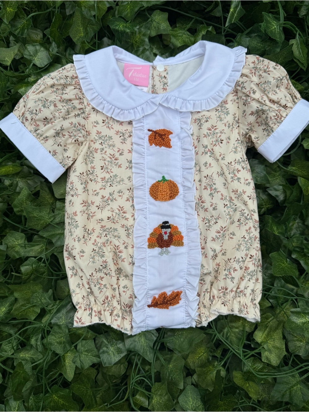 Fall Hand Smocked Bubble